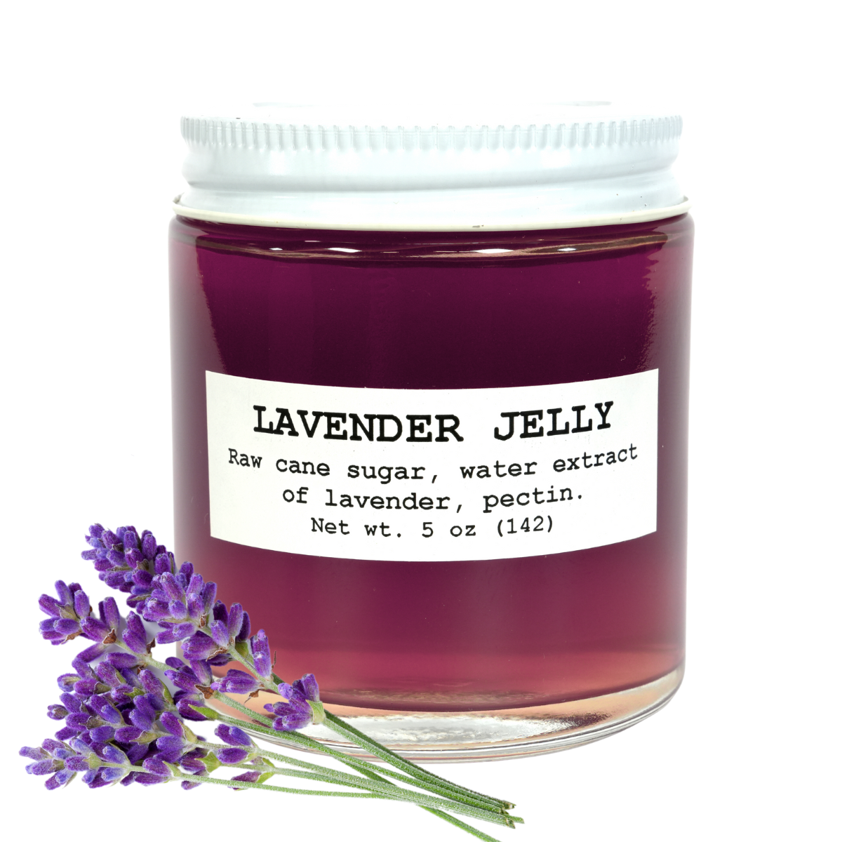 lavender flower extract Lavender Jelly 5 oz (142 g) - Calming and Delicious Taste