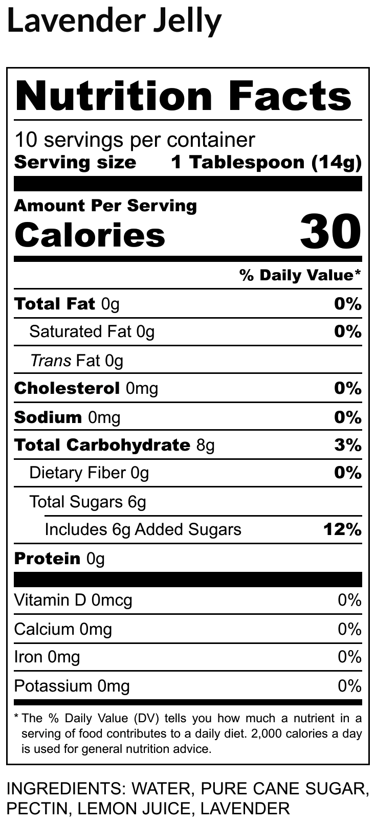 Lavender Jelly 5 oz (142 g) - Calming and Delicious Taste - A Soothing Bedtime Treat