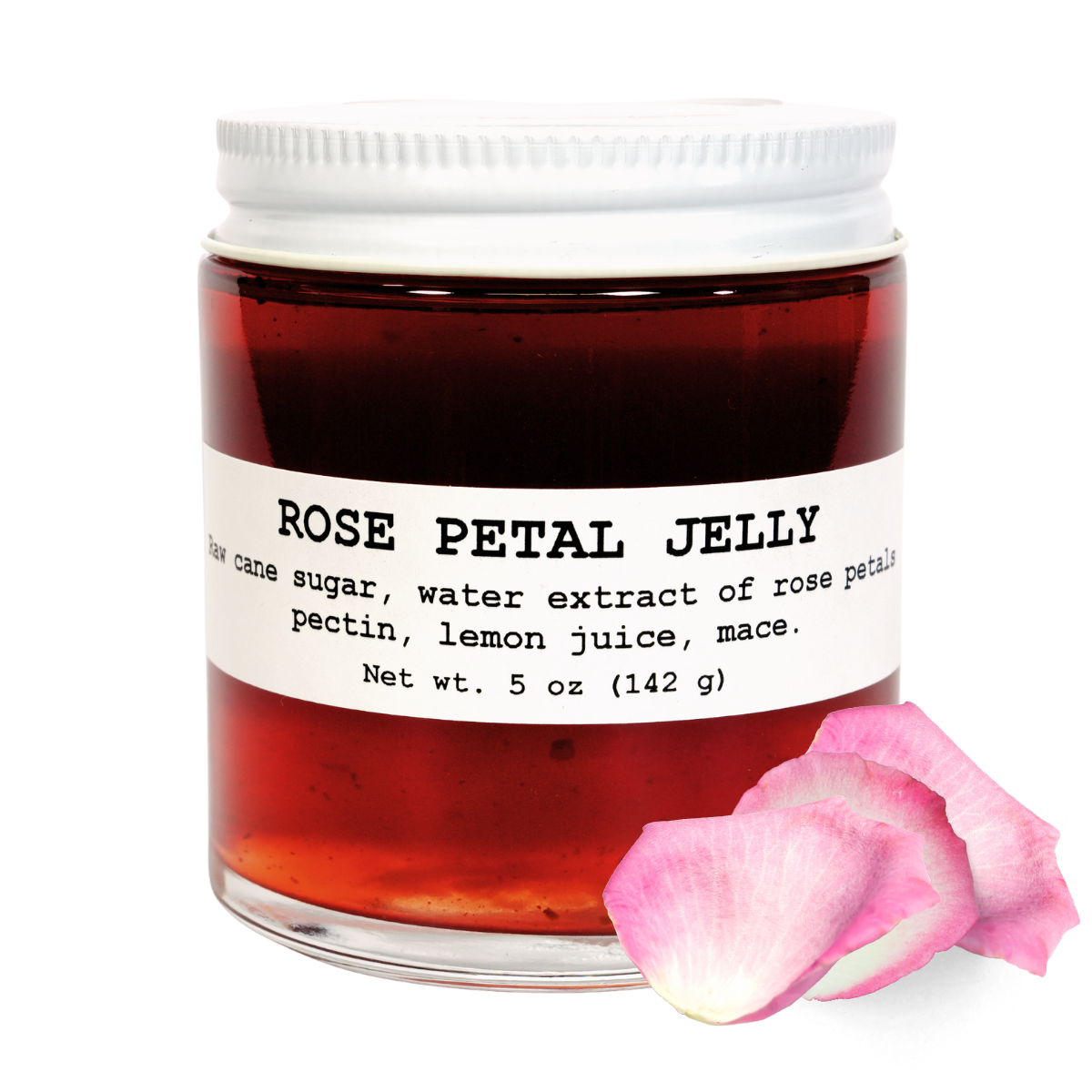 Four Pack Herbal Jam and Jelly Gift Set | Lavender Jelly | Rose Geranium Jelly | Rose Petal Jelly | Rosemary Thyme Jelly | 4-pack 5 oz Jars