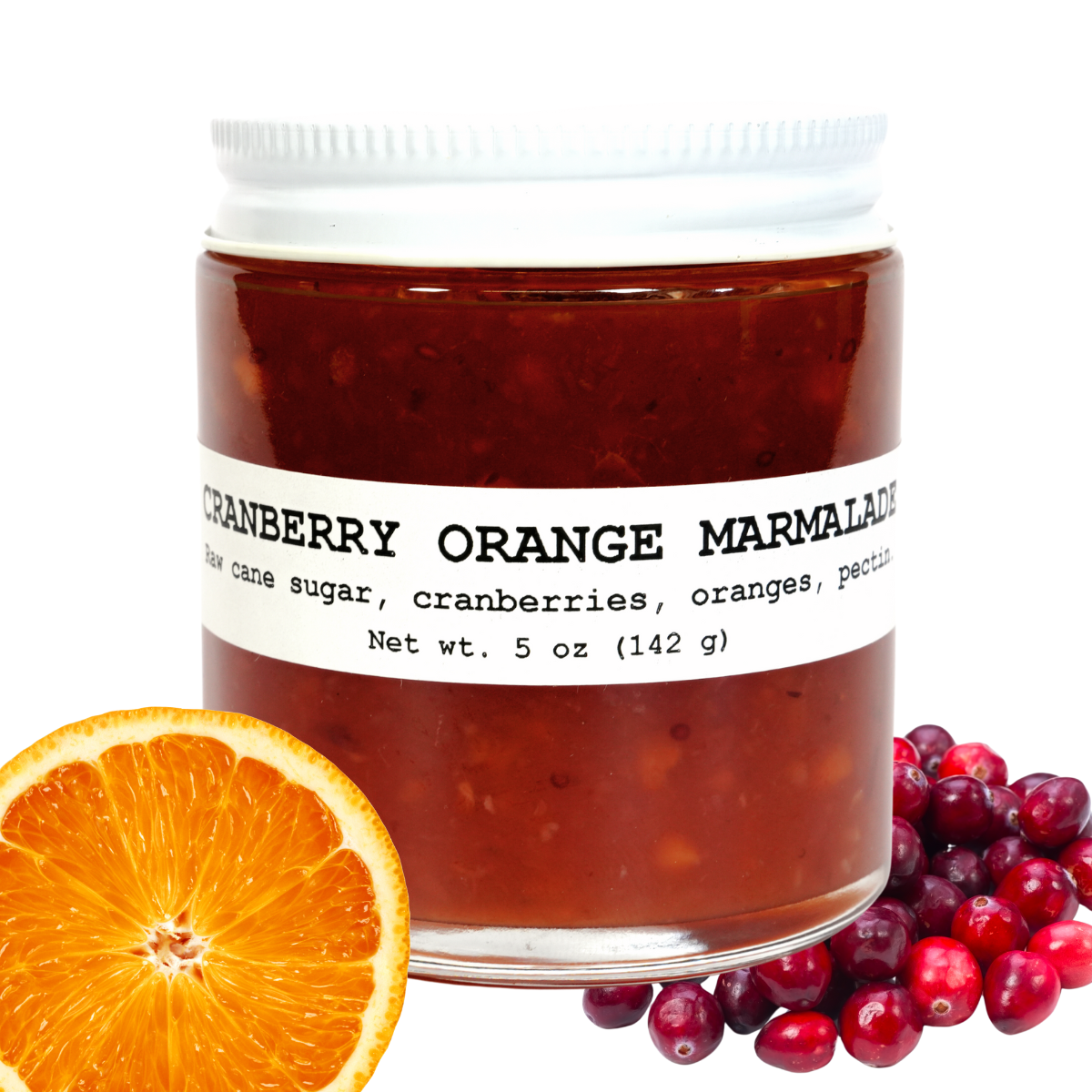 Cranberry Orange Marmalade, 5 oz - Refreshing Holiday Taste