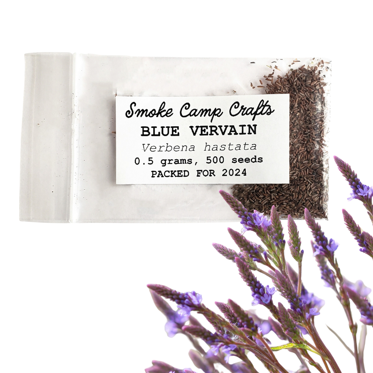 plant verbena seeds Blue Vervain (Verbena hastata) - 0.1 grams, 100 seeds
