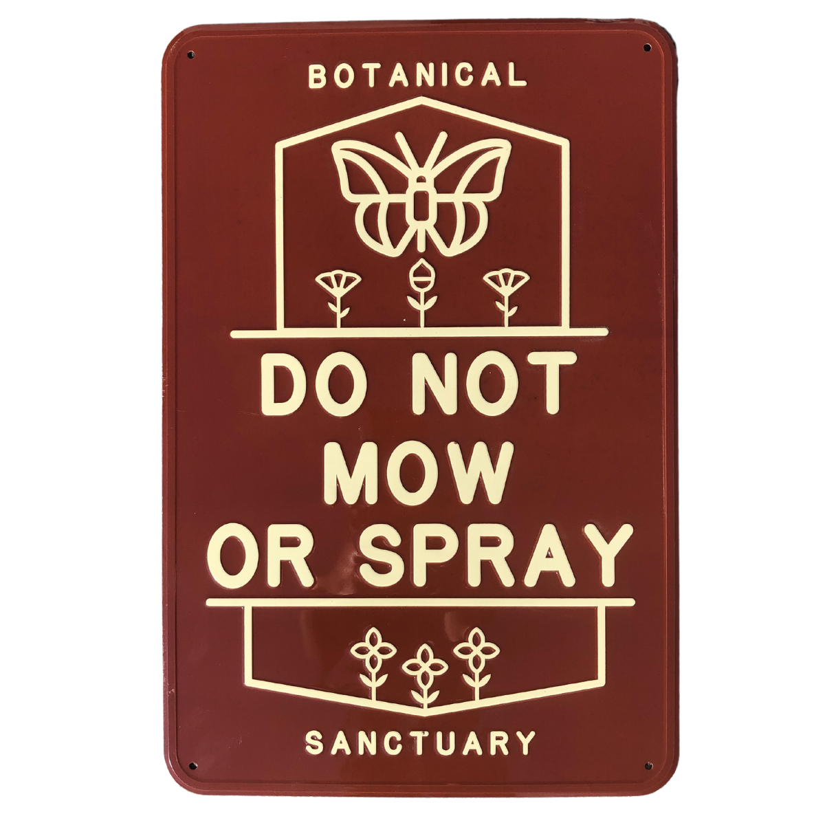 do not spray garden sign Do Not Mow or Spray Botanical Sanctuary Sign – Smoke Camp Crafts