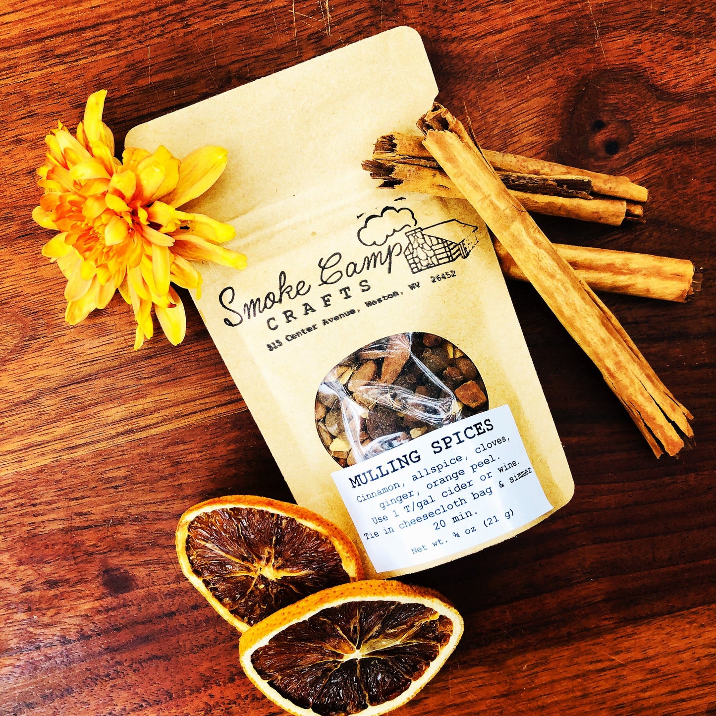 Mulling Spices 3/4 oz (21 g) for Mulled Cider, Mulled Wine, Mulled Egg Nog - Hostess Gift