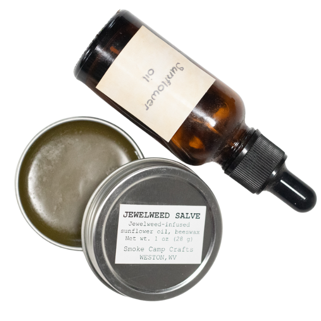 Smoke Camp Crafts Jewelweed Salve - 1 oz - Poison Ivy Relief Salve - Hunters - Hikers - Outdoorsman Salve