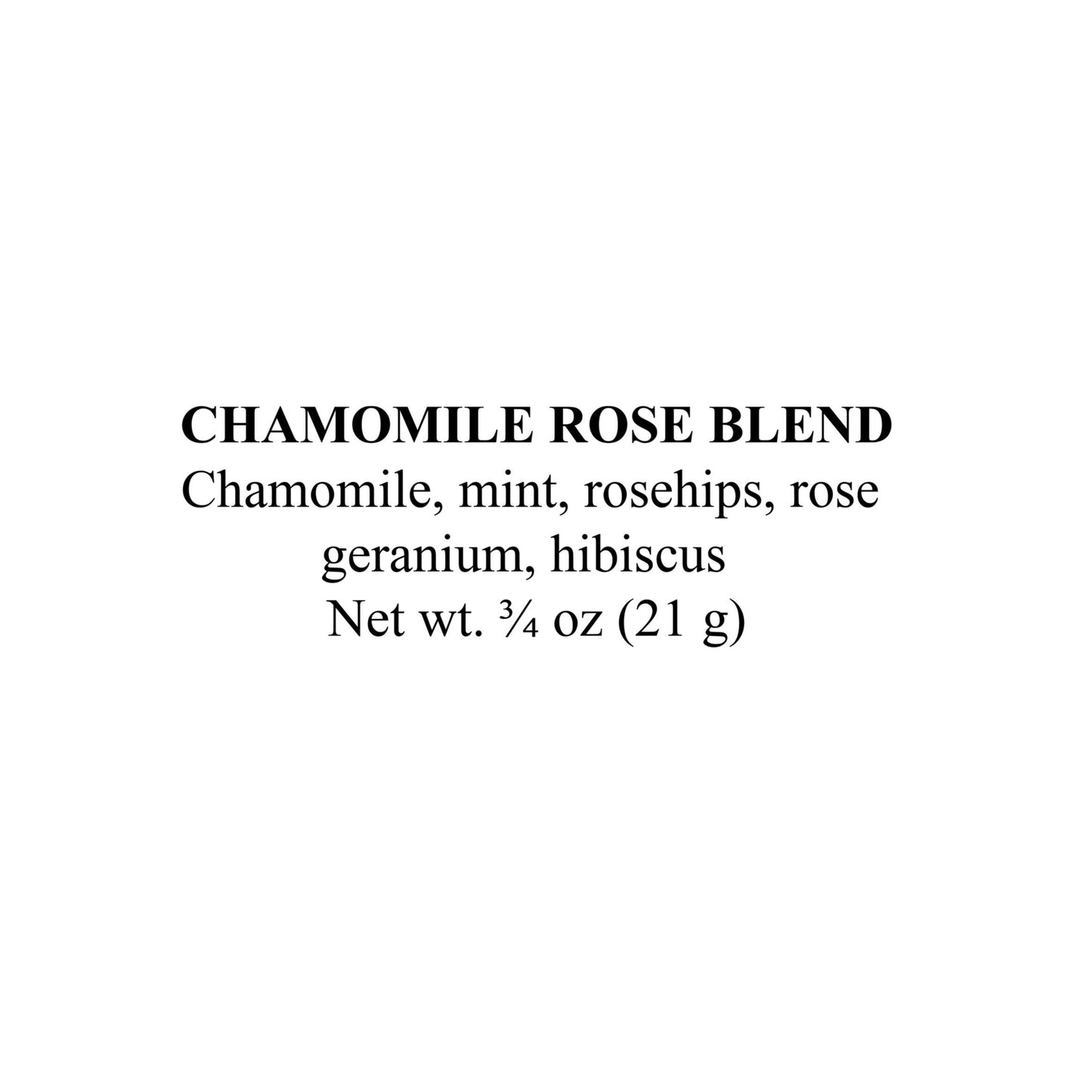 Chamomile Rose Blend, 3/4 oz  (21g)