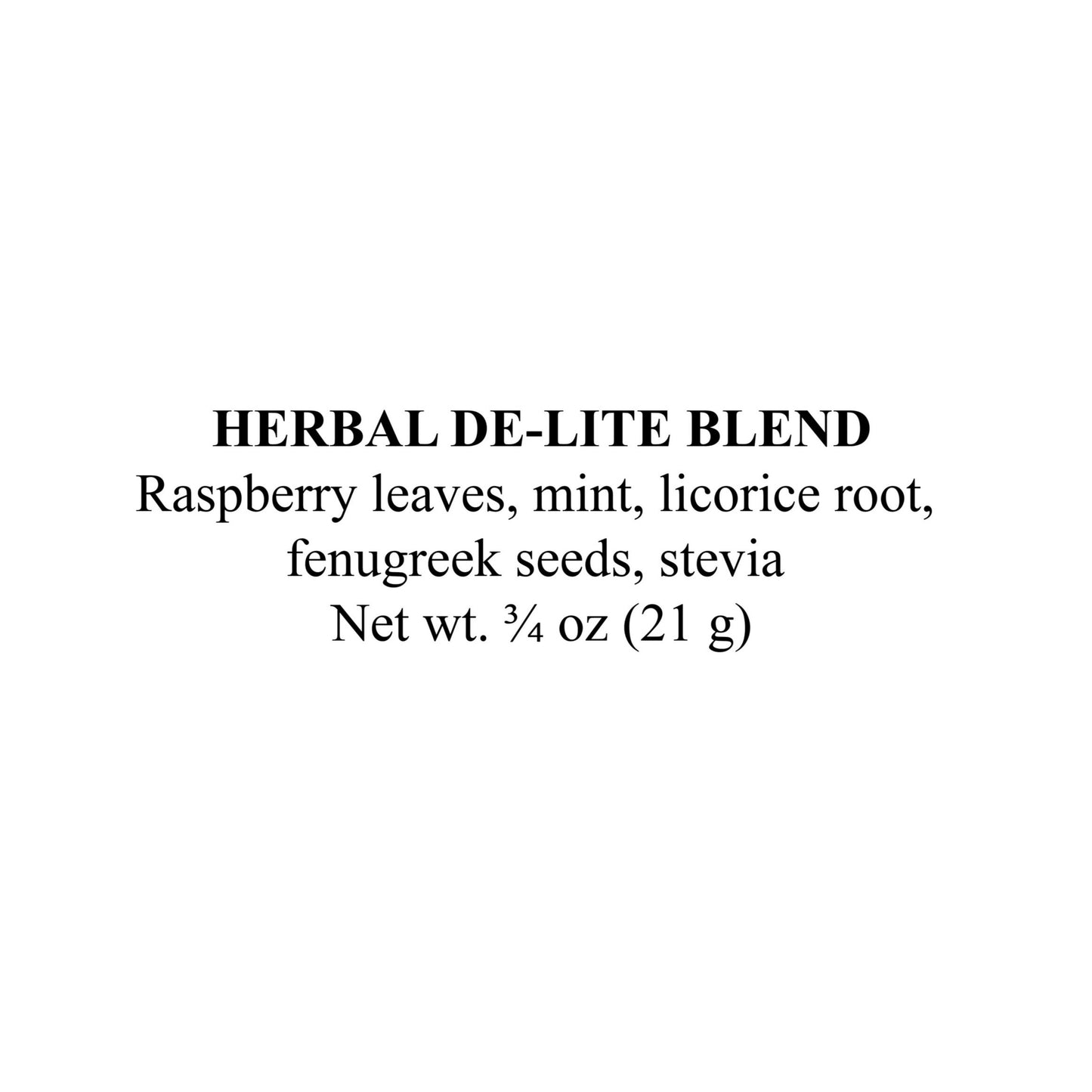 Herbal Delite Blend, 3/4 oz - (21g)