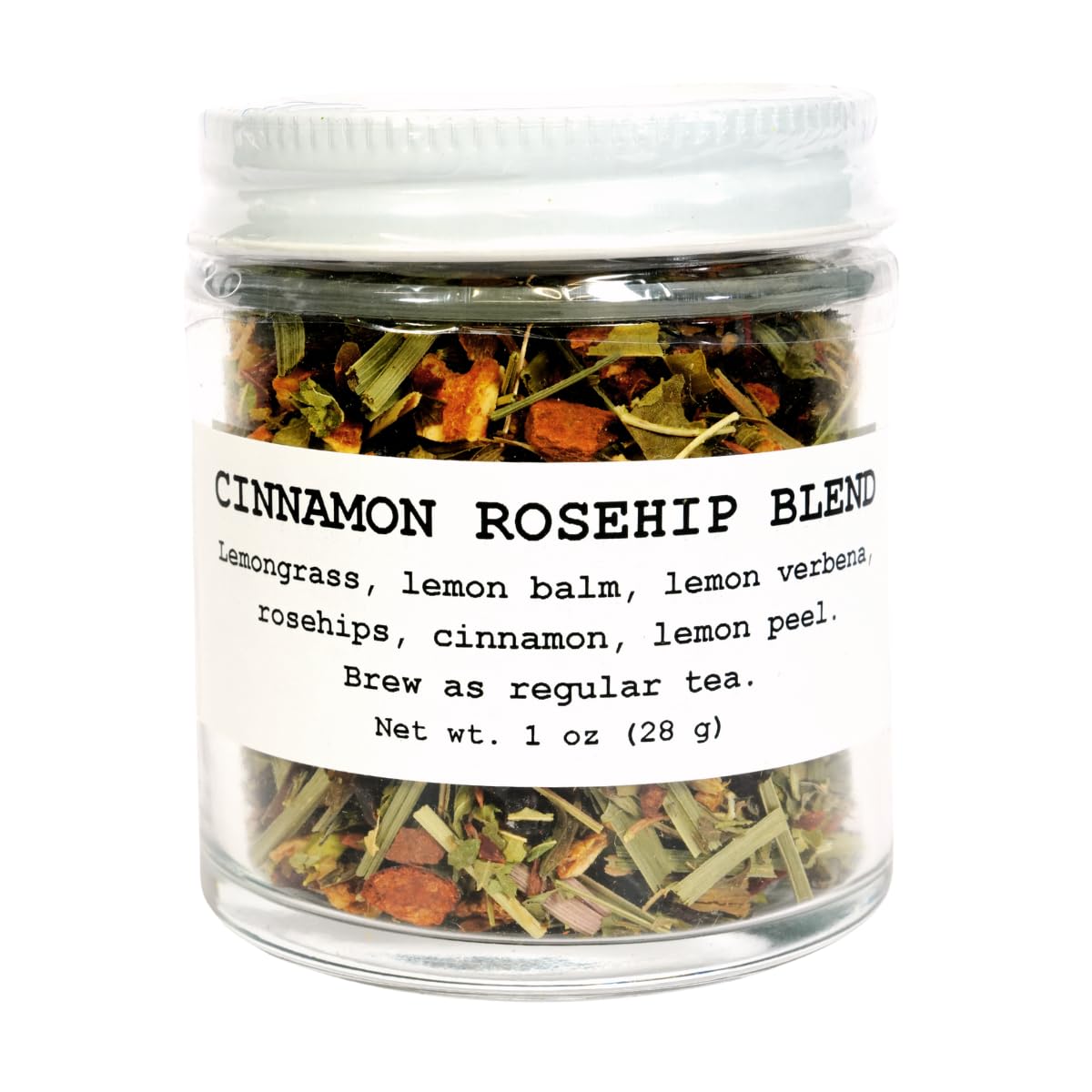 Cinnamon Rosehip Blend Herbal Tea, 1 oz Jar or 1.5 oz Pouch