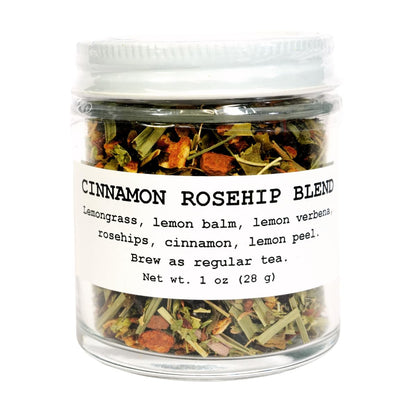 Cinnamon Rosehip Blend Herbal Tea, 1 oz Jar or 1.5 oz Pouch