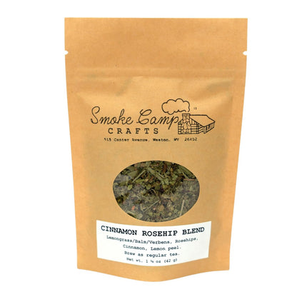 Cinnamon Rosehip Blend Herbal Tea, 1 oz Jar or 1.5 oz Pouch