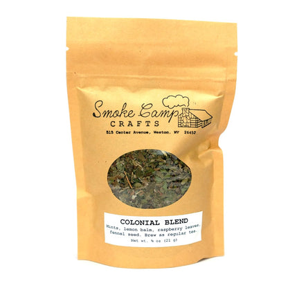 Colonial Blend Herbal Tea, 1/2 oz (14 g) or 3/4 oz (21 g) - Mint, Lemon Balm, Red Raspberry Leaf & Fennel Seed