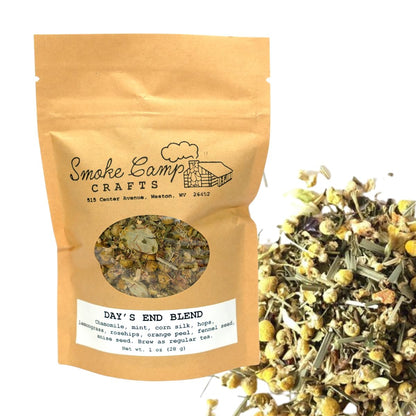 Day's End Blend Herbal Tea, 0.75 oz (21g) Jar or Pouch, or 4 oz Quart