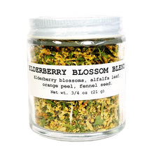 Smoke Camp Crafts Elderberry Blossom Herbal Tea Blend 3/4 oz (21 grams) featuring Elderberry Blossoms, Alfalfa Leaf, Orange Peel, Fennel Seed
