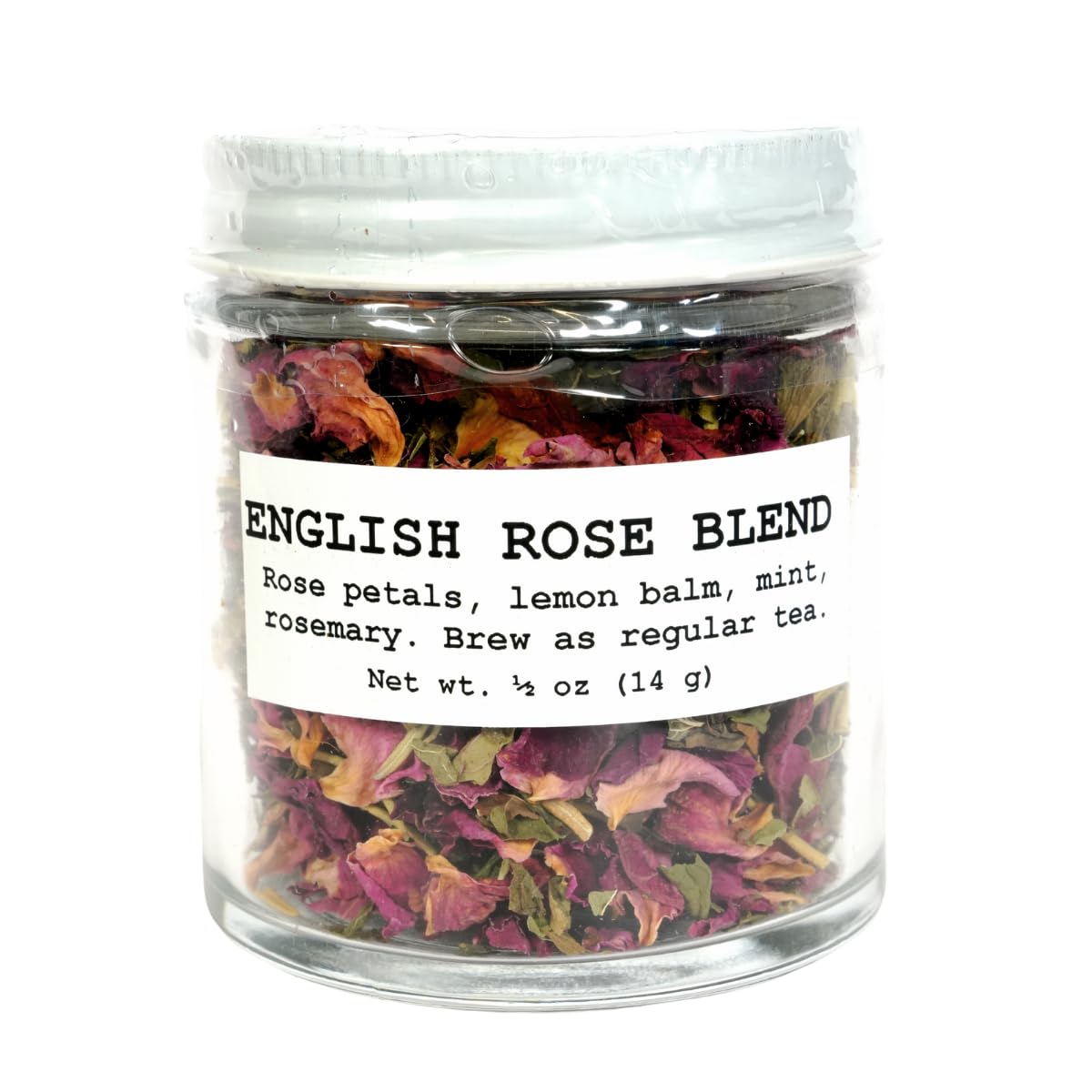 English Rose Blend Herbal Tea, 1/2 oz (14g) Pouch or Jar