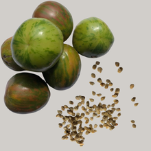 Green Zebra Tomato Seeds (Solanum lycopersicum) 150 Organic Seeds (0.5 g) - Unique Open-Pollinated Green Tomato