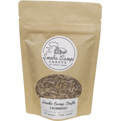 Bulk Organic Ironweed Seeds (Vernonia gigantea) 1 oz (28 grams) by Smoke Camp Crafts - Habit Restoration, DIY Wildflower Meadow