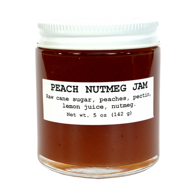 Peach Nutmeg Jam, 5 oz - Cobblers, Muffins, and Spreads, Oh My!