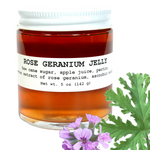 Rose Geranium Jelly 5 oz (142 g) -  Citrussy and Sweet - Amazing with French Toast