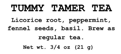 Tummy Tamer Tea, 1 oz (28 g) - Soothing Herbal Tea Blend