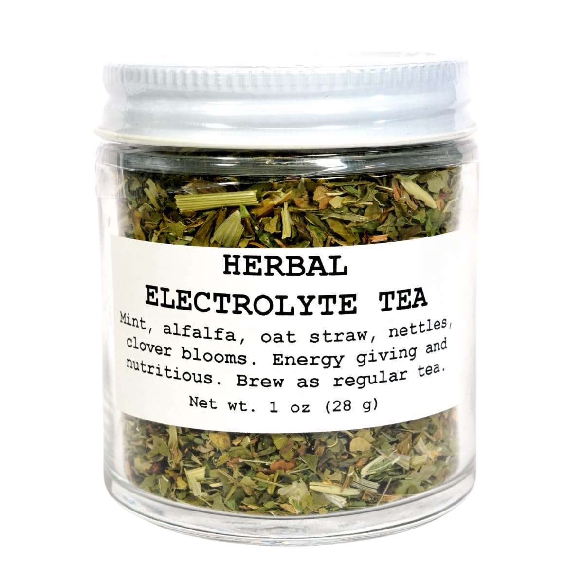 Electrolytea - Loose Leaf Herbal Electrolyte Tea Blend, 1 oz (28 g) Pouch or Jar- Caffeine-free, Nourishing Tisane