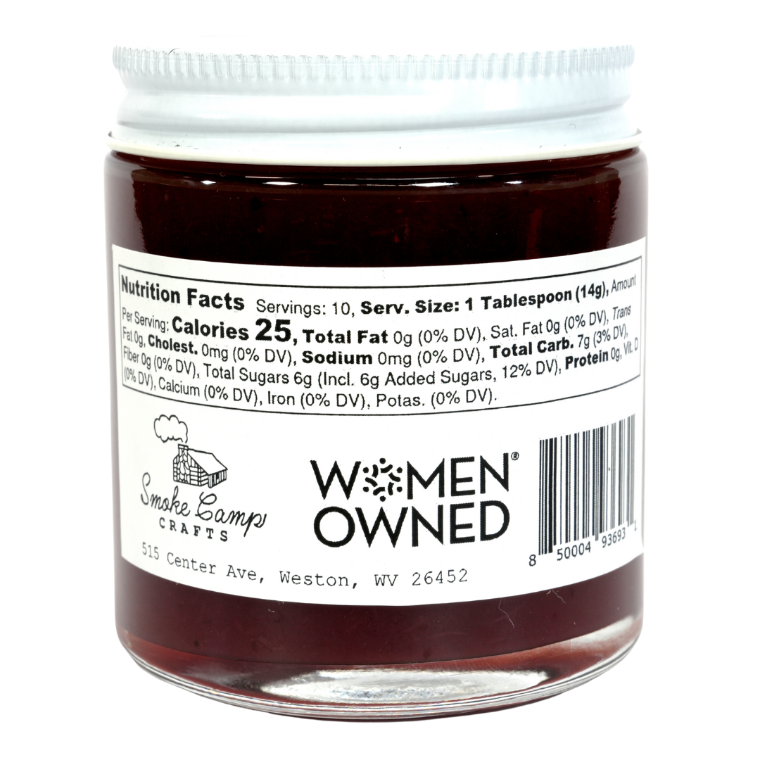 Cranberry Rhubarb Jam, 5 oz - Excellent Source of Vitamin C