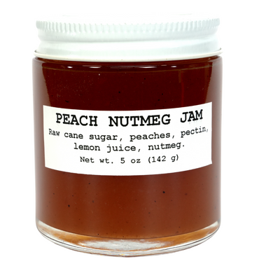 Peach Nutmeg Jam, 5 oz - Cobblers, Muffins, and Spread, Oh My!