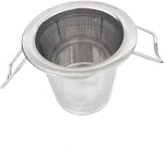 Stainless Steel Loose Leaf Tea Infuser with Lid and Basket for Herbal Tea
